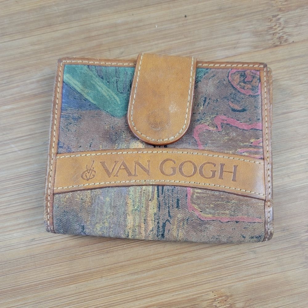Van‎ Gogh Art Brown Leather Wallet
